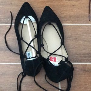 Lace up formal flats
